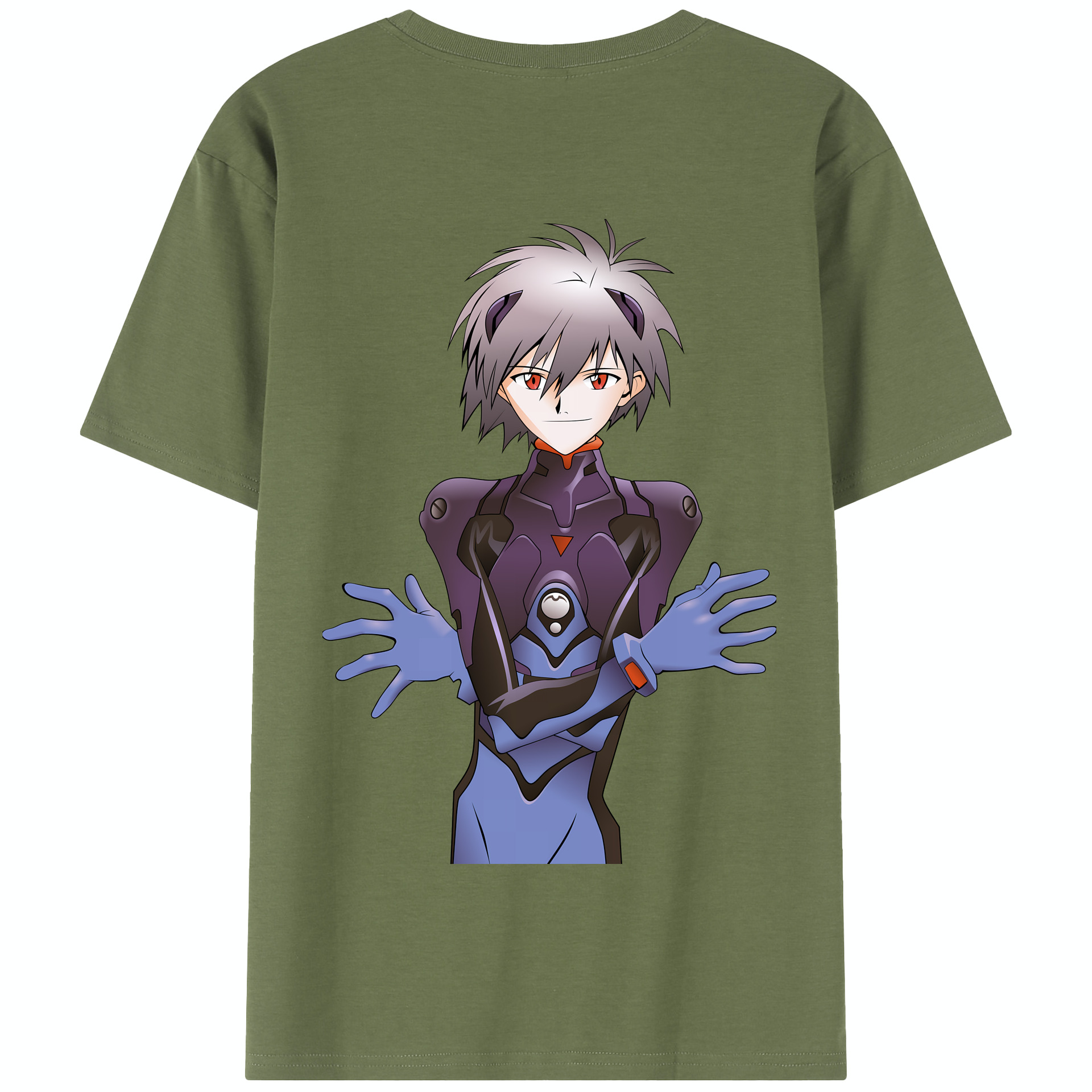 （画像用） EVA 新世紀エヴァンゲリオン 綿100％半袖Tシャツ（背面プリント）